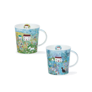 Dunoon 田野漫步骨瓷馬克杯對杯-2入-320ml