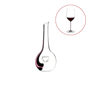 Riedel Black Tie Bliss 醒酒瓶-粉紅(加贈Fatto A Mano 手工紅酒杯-粉紅)