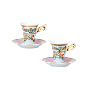 Versace 凡賽斯花園咖啡杯組-2入-180ml