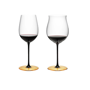 【限量/預計2026年2月到貨】RiedelSommeliers Black Tie Bordeaux 波爾多+Burgundy 勃根地手工紅酒金箔杯