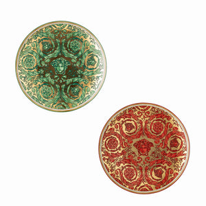 Versace 華葉美杜莎點心盤-2入-17cm