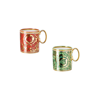 Versace 華葉美杜莎2色馬克杯-2入-300ml