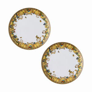 【新品】Versace 摩登凡賽斯花園餐盤21cm-2入