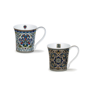 Dunoon 異國風情骨瓷馬克杯對杯-210ml