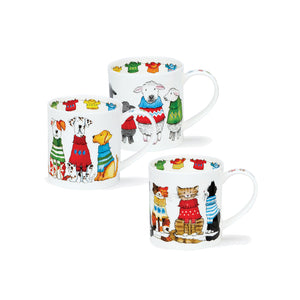 Dunoon 冬日派對骨瓷馬克杯3入組-350ml