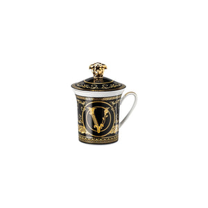 【限量】Versace 30週年限定-維爾圖斯饗宴黑2021 含蓋馬克杯-350ml
