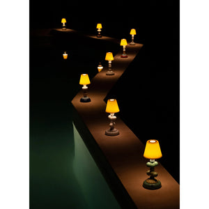 Lladro LED螢火蟲檯燈-仙人掌綠+向日葵象牙色-2入