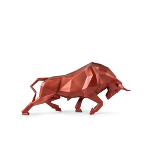 【新品/預計6月初到貨】Lladro 折紙藝術-公牛-霧紅