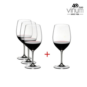 【官網獨家．新品】Riedel Vinum Cabernet/Merlot 卡本內/梅洛紅酒杯 40週年超值組-4入