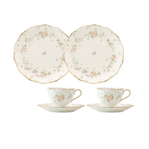 【新品】NARUMI 午後時光 茶杯2入組+20cm對盤