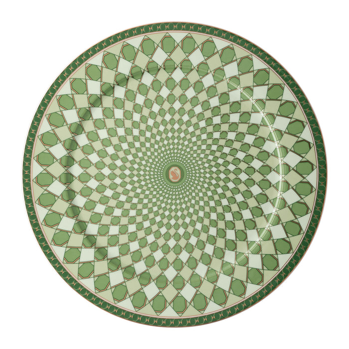 Rosenthal x Swarovski聯名 Signum餐盤-綠-33cm