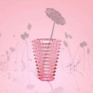 Baccarat Eye 璀璨花瓶-粉紅-H15cm