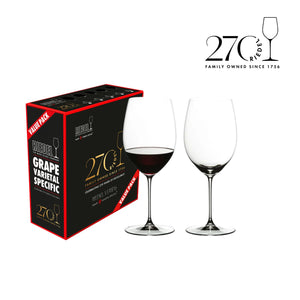 【新品-商品於8月到貨】Riedel Veritas Cabernet 卡本內 270週年紅酒杯超值組-2入