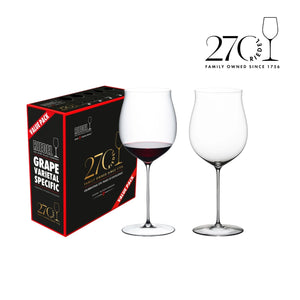 【新品-商品於8月到貨】RIEDEL SUPERLEGGERO BURGUNDY 勃根地  270週年機製紅酒杯超值組-2入
