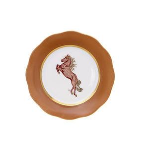 【新品】Herend 生肖系列-馬年飾盤-19.5cm