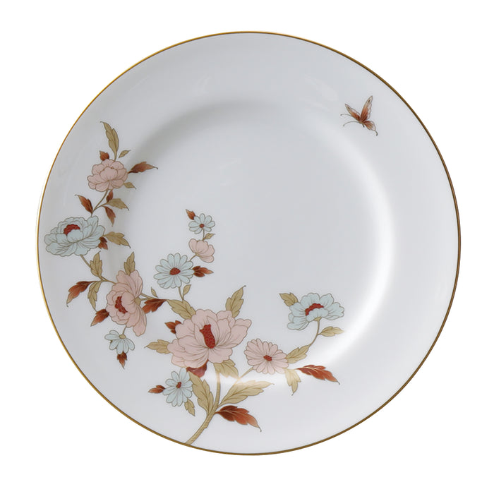 【新品】NARUMI 雅菊秋韻骨瓷盤子-白-19cm