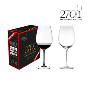 【新品-商品於8月到貨】Riedel Sommeliers Bordeaux 波爾多270週年手工紅酒杯超值組 -2入