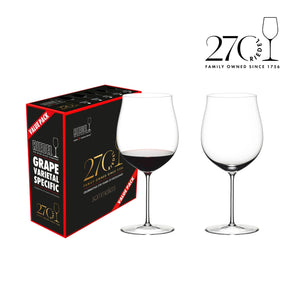 【新品-商品於8月到貨】Riedel Sommeliers Burgundy 勃根地 270週年手工紅酒杯超值組 - 2入