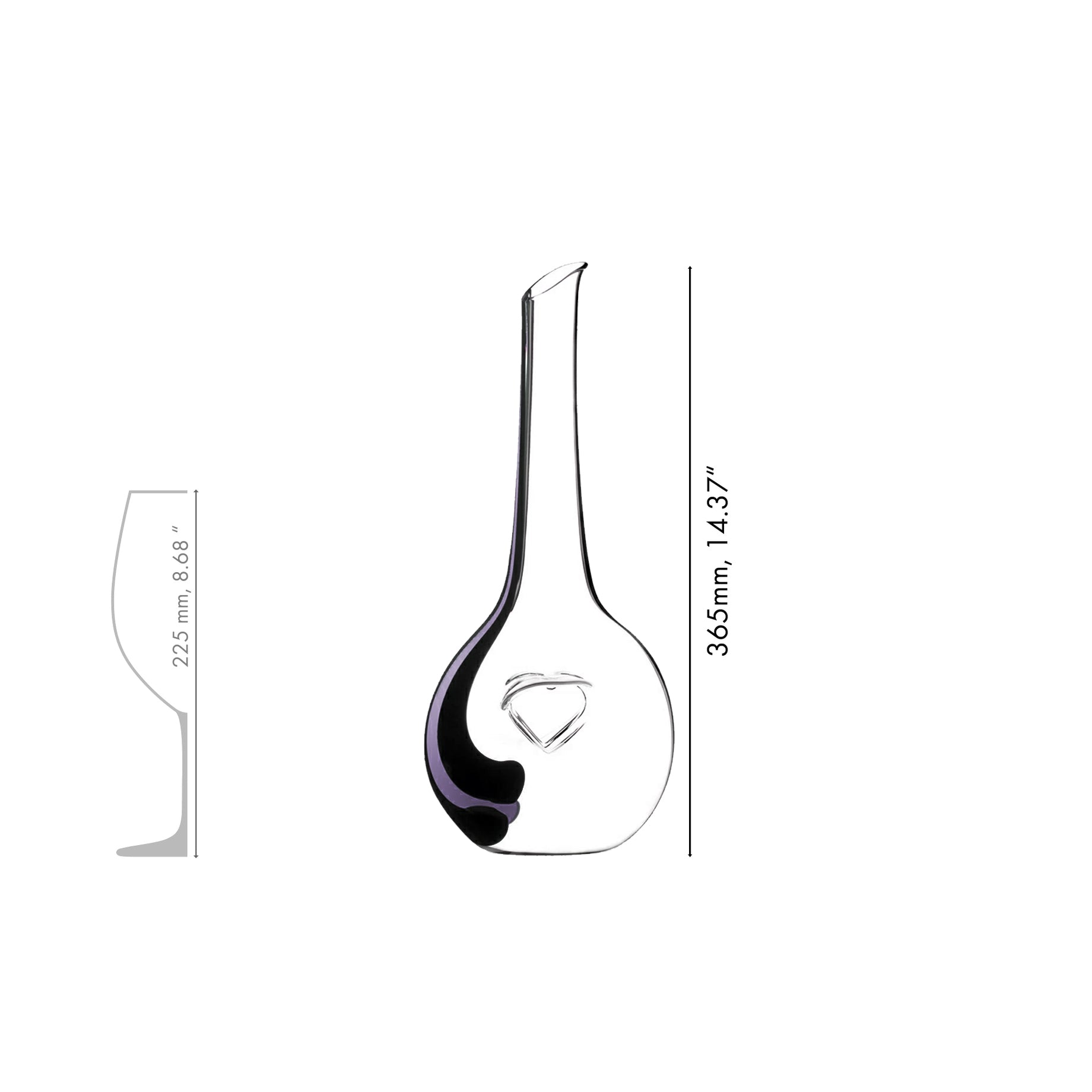 Riedel Black Tie Bliss 醒酒瓶-粉紫