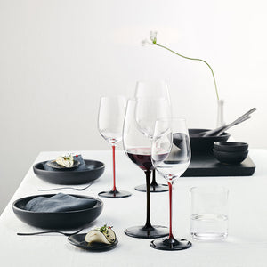 【新品/獨家限量】Riedel Sommeliers Black Series Bordeaux 波爾多手工紅酒杯-黑梗黑底-2入 (加贈原廠擦拭布+原廠酒瓶保冷提袋)