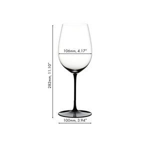 【官網獨家/任選】Riedel Sommeliers Black Series 黑梗黑底酒杯-2入