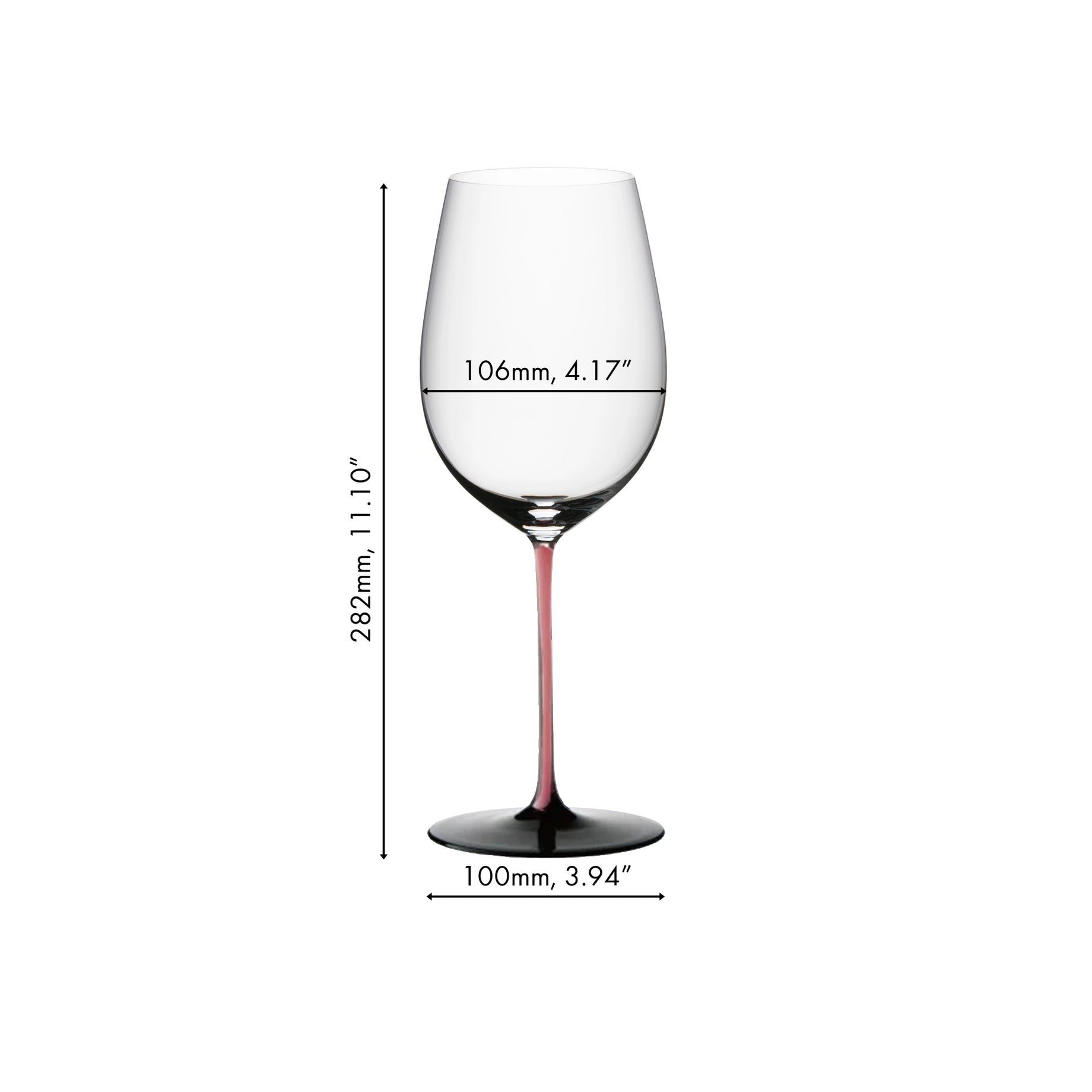 【居禮獨家】Riedel  Sommeliers Black Series Bordeaux 波爾多手工紅酒杯-粉紅天藍限定款-2入(加贈原廠擦拭布)