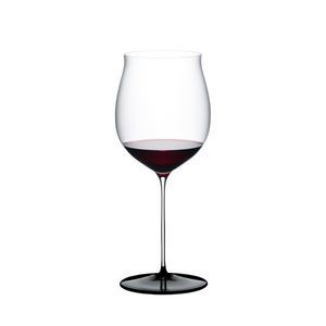 【新品】Riedel Fatto A Mano Black Tie Burgundy 勃根地紅酒杯-黑底-1入