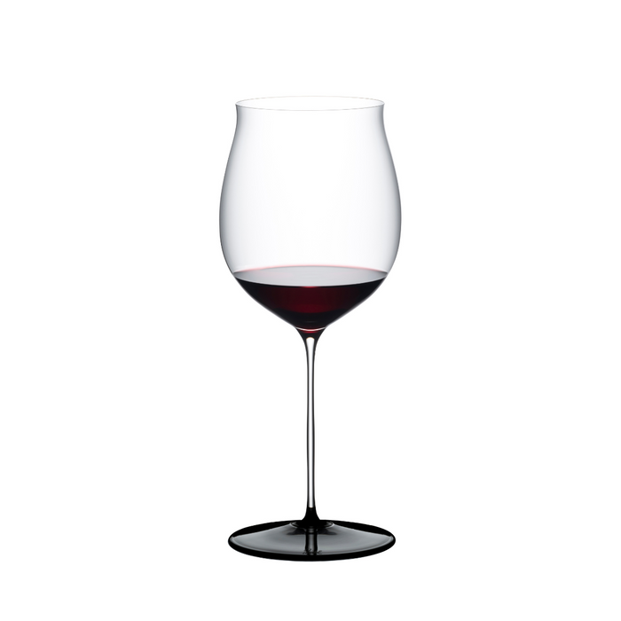 【新品】Riedel Fatto A Mano Black Tie Burgundy 勃根地紅酒杯-黑底-1入