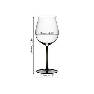 【官網獨家/任選】Riedel Sommeliers Black Series 黑梗黑底酒杯-2入