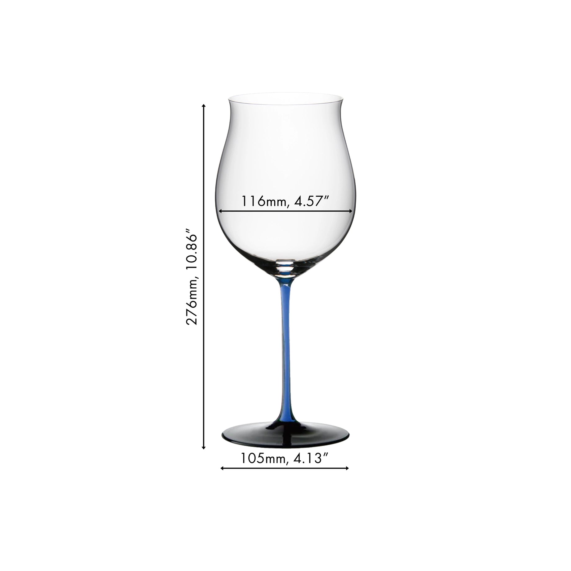 【居禮獨家】Riedel  Sommeliers Black Series Burgundy 勃根地手工紅酒杯-粉紅天藍限定款-2入(加贈原廠擦拭布)