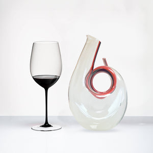 【居禮獨家】Riedel Curly 醒酒瓶-紅黑+Fatto A Mano 手工杯-任選1入