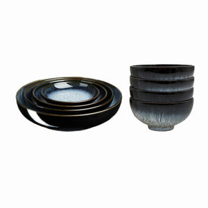 【新品】Denby 光環4入飯碗禮盒+光環4入淺碟禮盒-13/17/20/24cm