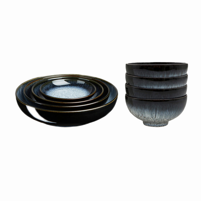 【新品】Denby 光環4入飯碗禮盒+光環4入淺碟禮盒-13/17/20/24cm