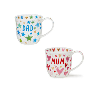 【新品】Dunoon 巨星老爸+甜心老媽骨瓷馬克杯-450ml