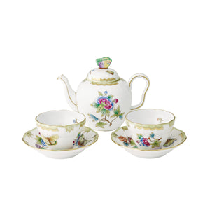 【新品】維多利亞馨香 中式茶具1壺2杯組精裝禮盒-台日限定