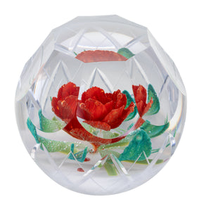 【限量/新品】Caithness 冬日玫瑰文鎮