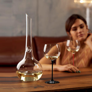 【官網獨家/任選】Riedel Sommeliers Black Series 黑梗黑底酒杯-1入(加贈原廠擦拭布)