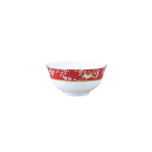 NARUMI 女王花園骨瓷飯碗-紅-11cm