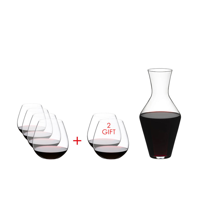 Riedel O系列20週年限定 Pinot Noir/Nebbiolo 黑皮諾紅酒杯超值組+醒酒瓶