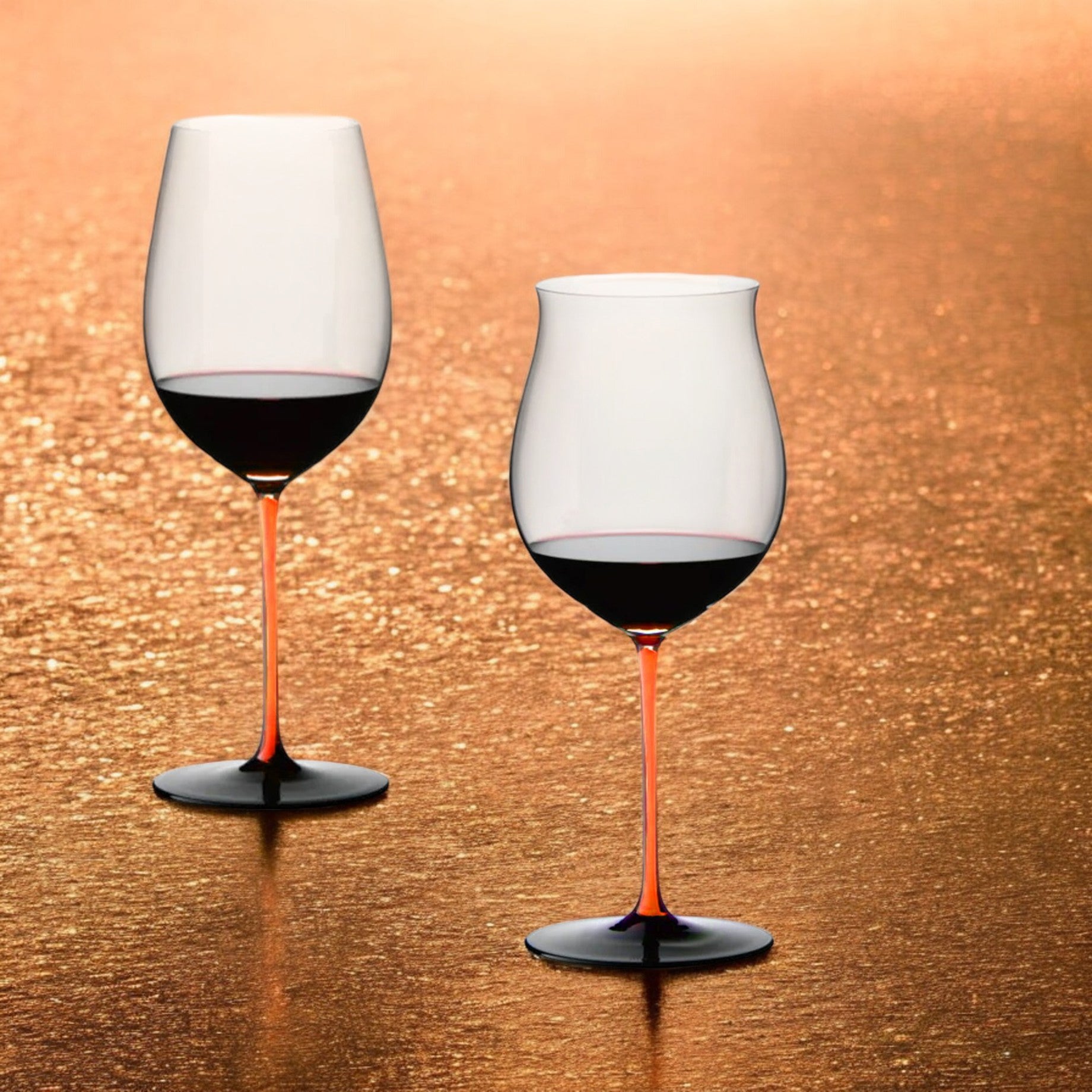 【新品/限量】Riedel Sommeliers Black Series 手工紅酒杯-橘梗黑底-2入