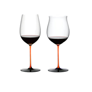 【新品預購優惠/限量】Riedel Sommeliers Black Series 手工紅酒杯-橘梗黑底