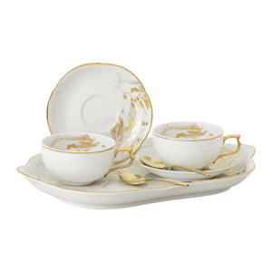 【新品】 Rosenthal 百年典雅洛可可 茶杯托盤超值組-金
