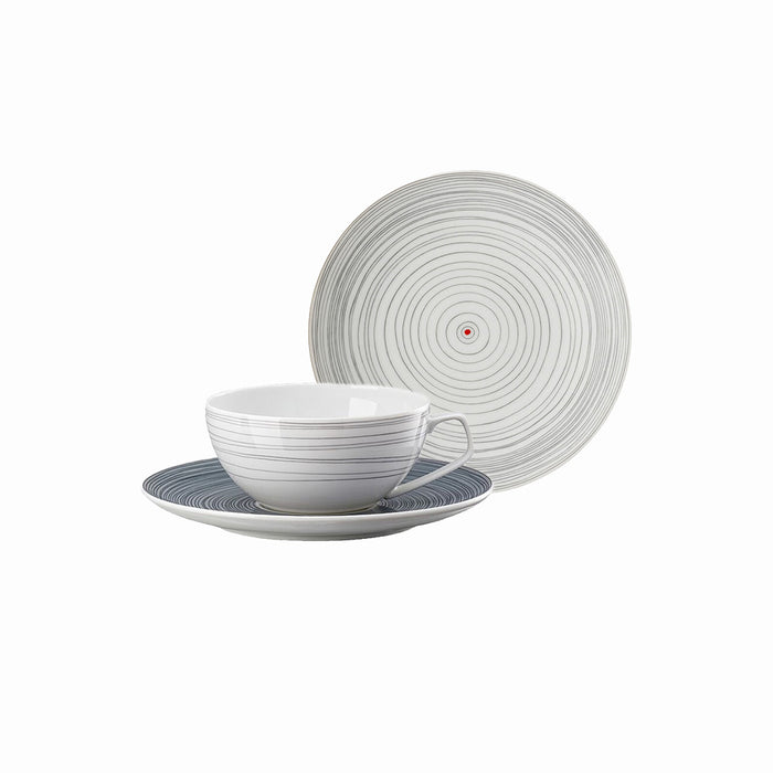 【任選】Rosenthal TAC條紋2.0點心盤+條紋2.0茶杯組-240ml
