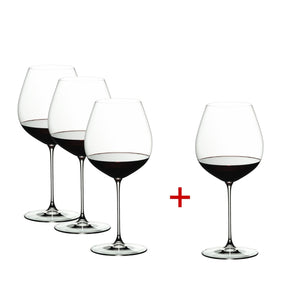 【限量/官網獨家限時8折】Riedel Veritas Old World Pinot Noir 紅酒杯-買3送1超值組