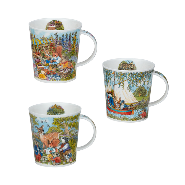 【新品】Dunoon 林間童話骨瓷馬克杯-3入-320ml