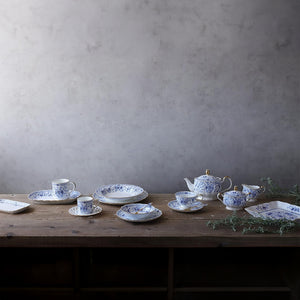 NARUMI 米蘭骨瓷雙人茶杯點心盤組