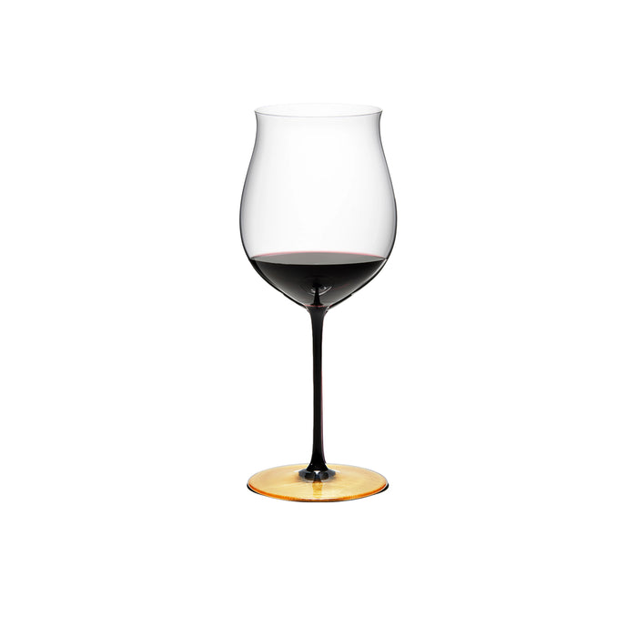 【預計2024年5月底到貨/限量】RiedelSommeliers Black Tie Burgundy 勃根地手工紅酒金箔杯