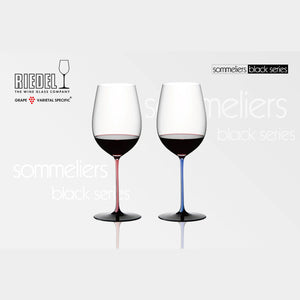 Riedel  Sommeliers Black Series Bordeaux 波爾多手工紅酒杯-粉紅天藍限定款-2入