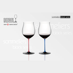Riedel  Sommeliers Black Series Burgundy 勃根地手工紅酒杯-粉紅天藍限定款-2入
