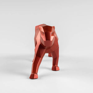 Lladro 折紙藝術-豹-霧紅